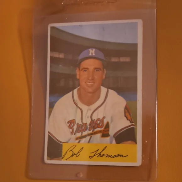 Bowman 1954 Bobby Thompson Baseball Card - Picture 1 of 11